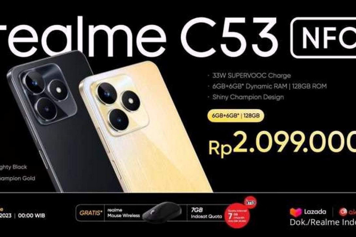 SUDAH MELUNCUR! Ini Harga Realme C53 di Indonesia, Simak Juga Spesifikasi HP Murah Kualitas Tinggi